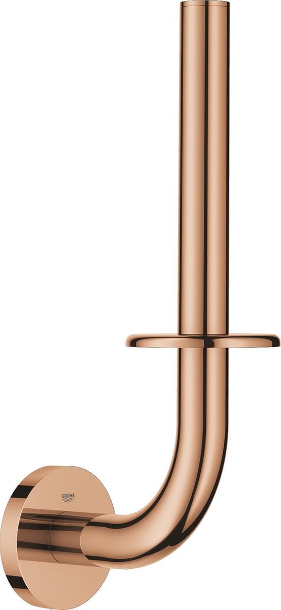 Grohe essentials reserverulleholder - toiletrulleholder til 1 rulle - varm solnedgang (blank bronze) - metal