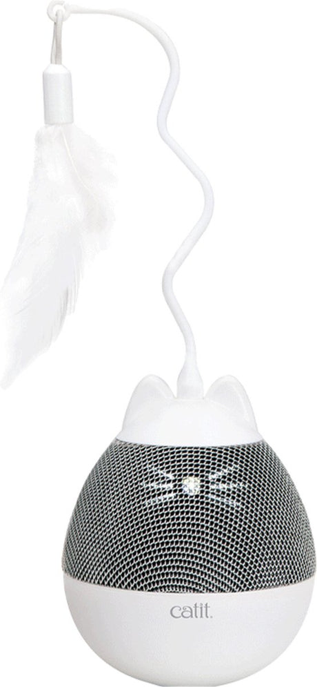 Catit - speelgoed voor dieren - kat - ca pixi spinner 9x9x23cm wit grijs - 1st