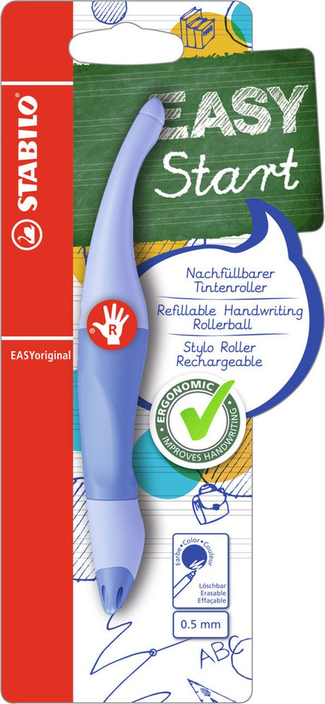 Stabilo easyoriginal - ergonomisk rollerball - højrehåndet - pastel luftig blå