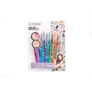 Opret det! Skønhedstatovering Gel Pens, 6st.