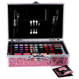 Casuelle make-up kuffert pink holografisk