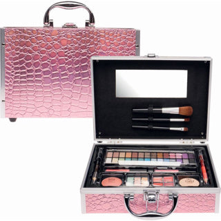 Casuelle make-up kuffert alu pink