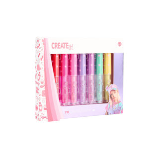 Opret det! create it lipgloss duft glitter, 7 stk.