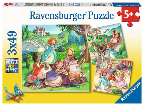 Ravensburger puslespil små prinsesser - puslespil - 3x49 brikker