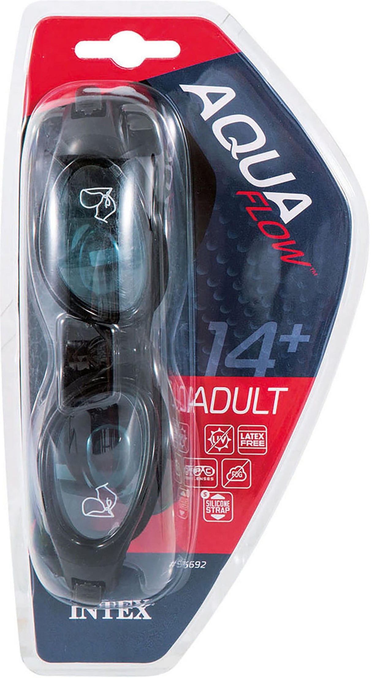 Intex svømmebriller silikone sport master 14+