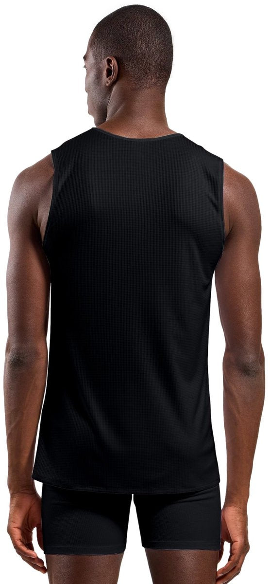 Odlo active let base layer singlet med rund hals - herre - sort - m