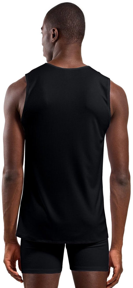 Odlo active let base layer singlet med rund hals - herre - sort - xl