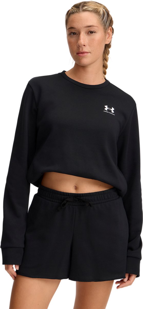 Under Armour UA Rival Terry Crew sportstrøje til kvinder - Sort