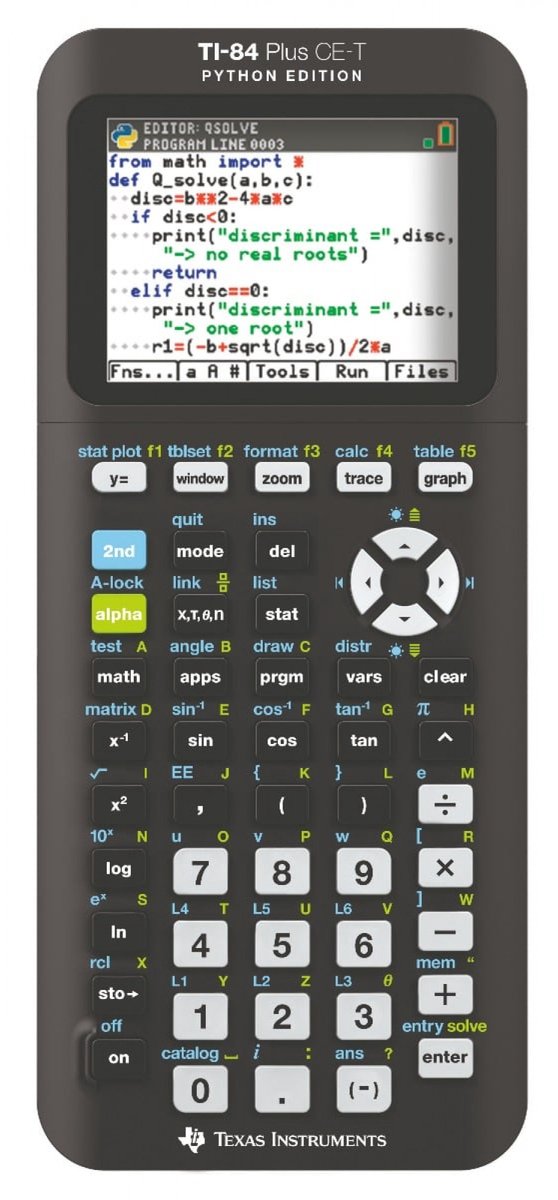 Texas instruments ti-84 plus ce-t python edition - grafregner