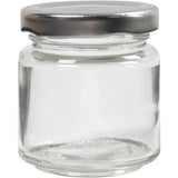 Creativ virksomhed https: www.cchobby.nl glass-jar-h-6-5-cm-d-5-7-cm-100-ml-transparent-12-piece-1-box