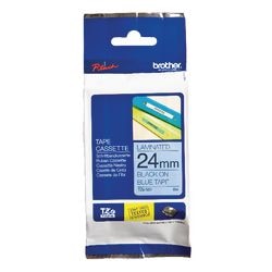 Etikettape brother tze551 24mmx8m sort, blå