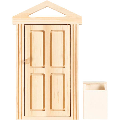 Kreativ virksomhed https: www.cchobby.nl dør-med-gesims-og-brevkasse-h-5-5-18-cm-b-3-5-10-5-cm-1-kasse