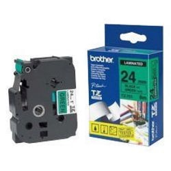 Brother labeltape tze751 zwart op groen 24 x 8000 mm