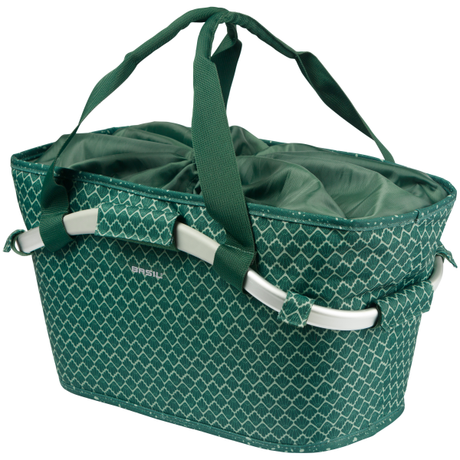 Basil cykelkurv flair bære alle bagerste kurv med mål montering 38 x 21 x 27 cm - grøn