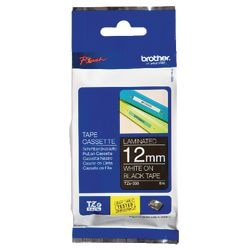 Etikettape brother tze335 12mmx8m hvid sort