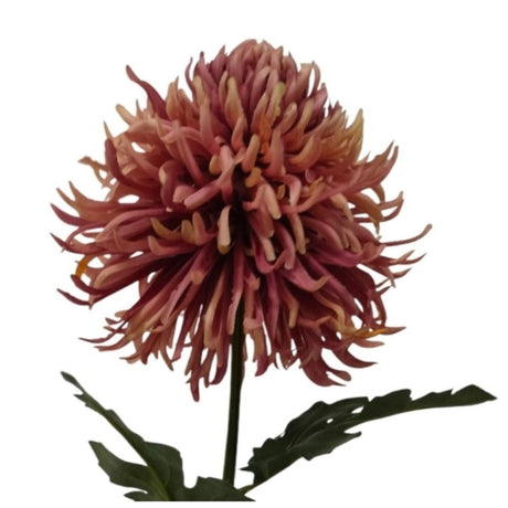 Palæ atmosfære kunstig blomst krysantemum orange 91x18x18cm