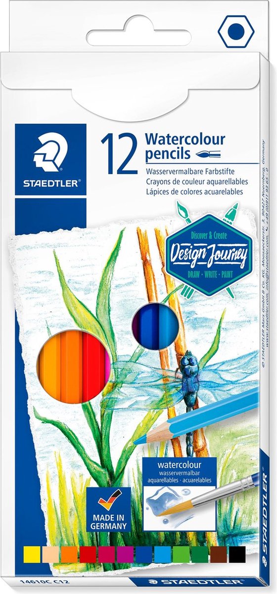 Staedtler akvarel farveblyanter - sæt med 12 stk