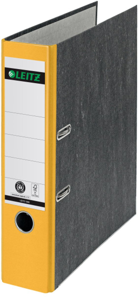 Leitz 180° folder cloudy a4 - 80mm - 100% genanvendt - gul - 3 stk.