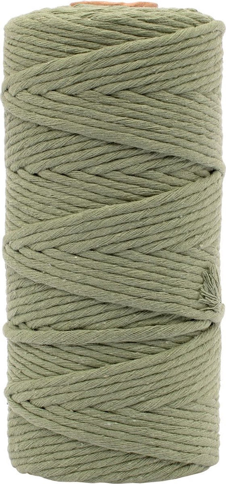 Vaessen creative macrame touw - olijfgroen - 3mmx100m