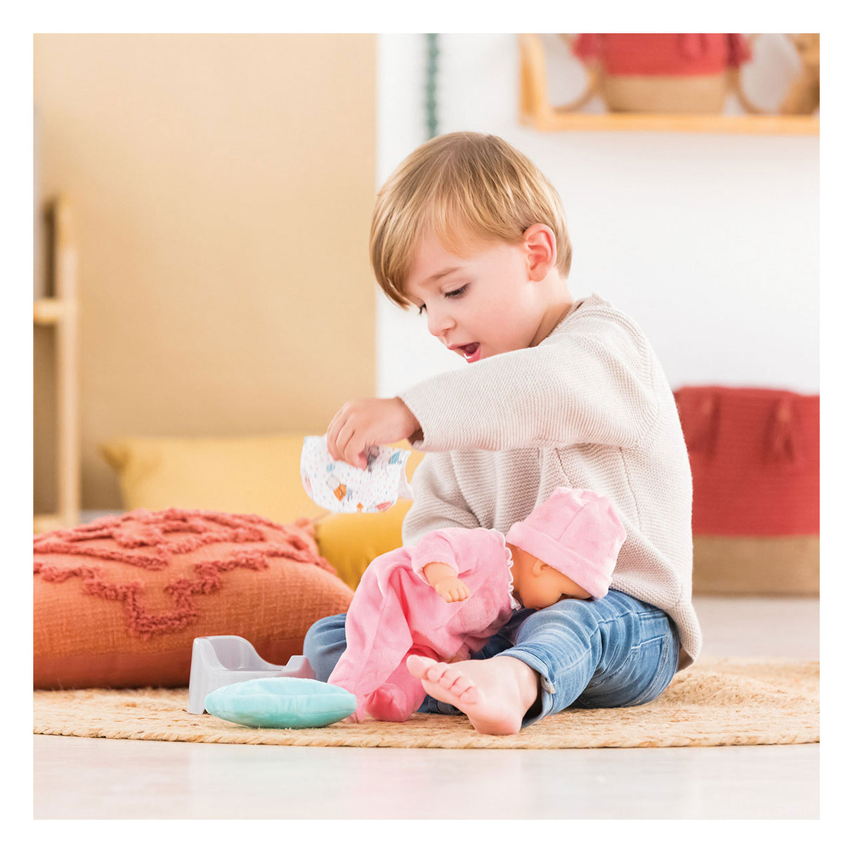 Corolle Mon Premier Poupon - Baby Jar med Wipes