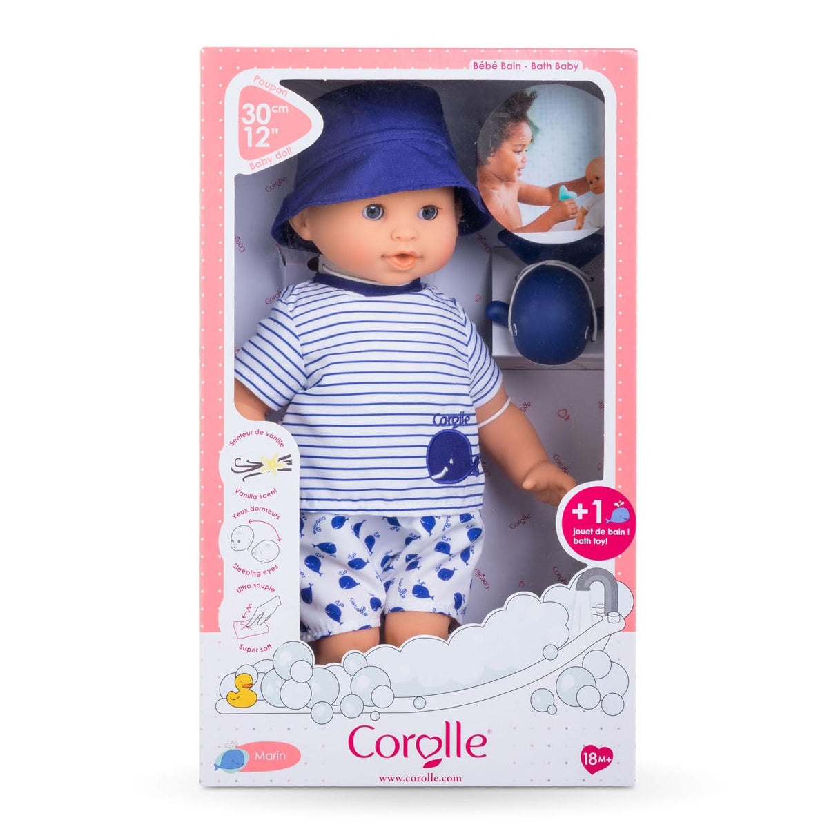 Corolle mon premier poupon badedukke - marin, 30 cm