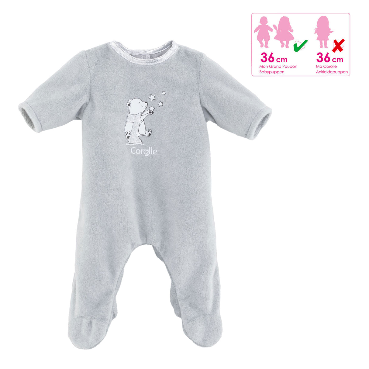 Corolle Mon Grand Poupon - Pyjama Magical, 36 cm