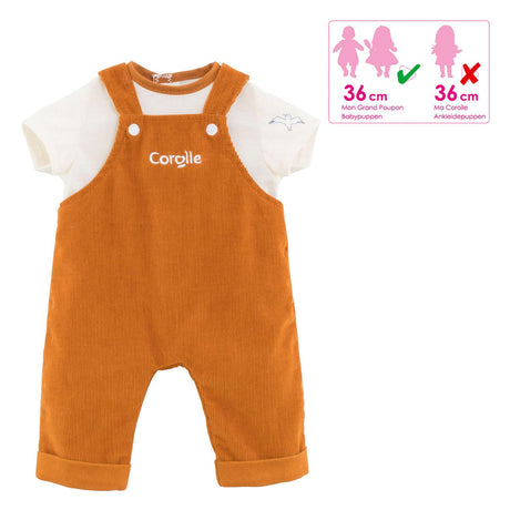 Corolle dukketøj - babydukke overalls 2i1 36cm - tilbehør.