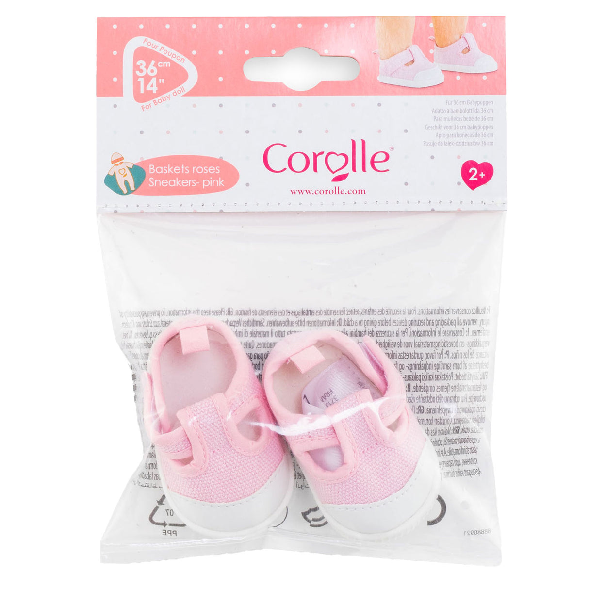 Corolle dukke sneakers pink - baby dukke tilbehør 36cm.