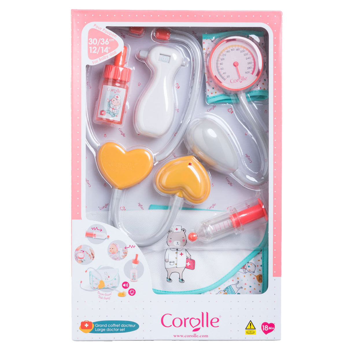 Corolle lægesæt til babydukke - 30 cm