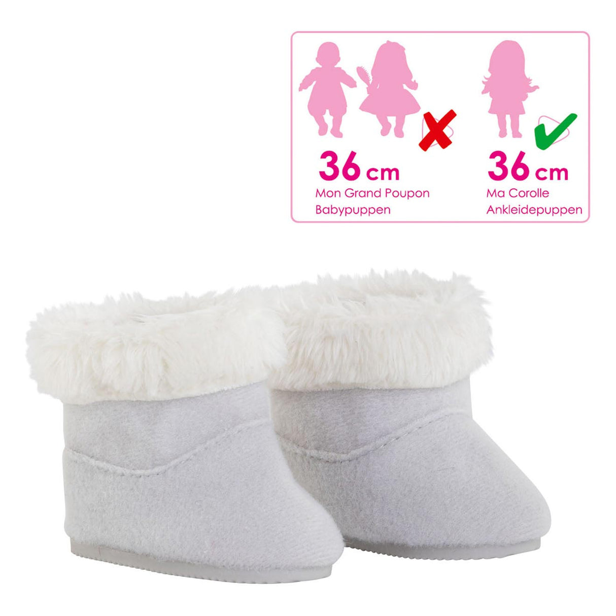 Ma Corolle - Doll Shoes Gray