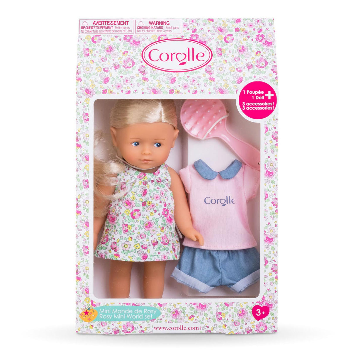 Corolle les trendies mini corolline dukke - rosenrød, 20cm