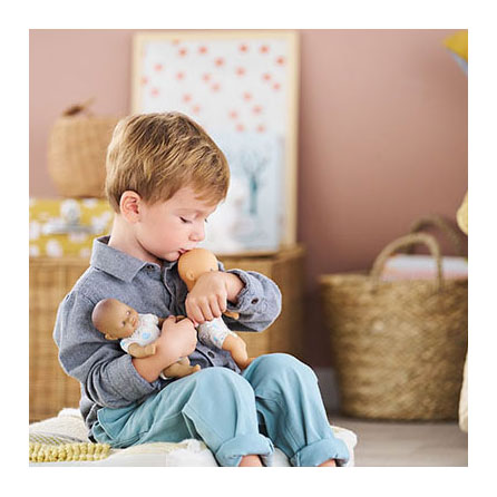 Corolle baby dukke mini calin kanin blå øjne 20cm - vanilje duft.