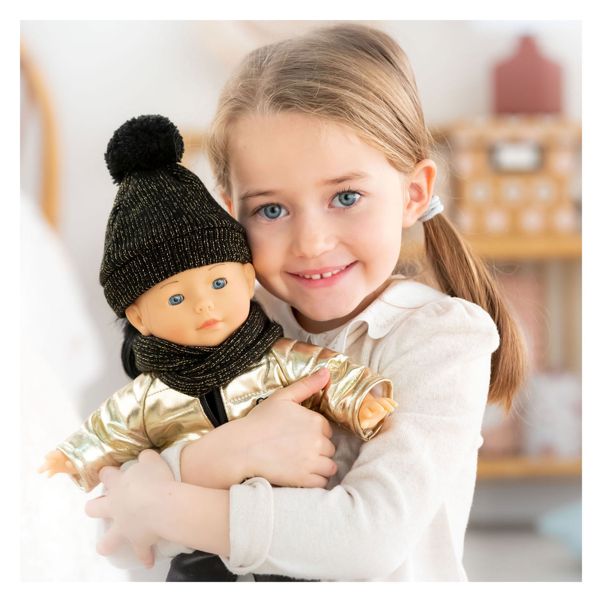Corolle ma quiltet jakke couture guld, 36 cm