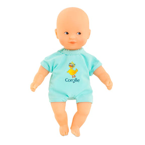 Corolle mini bad babydukke - blå, 20cm