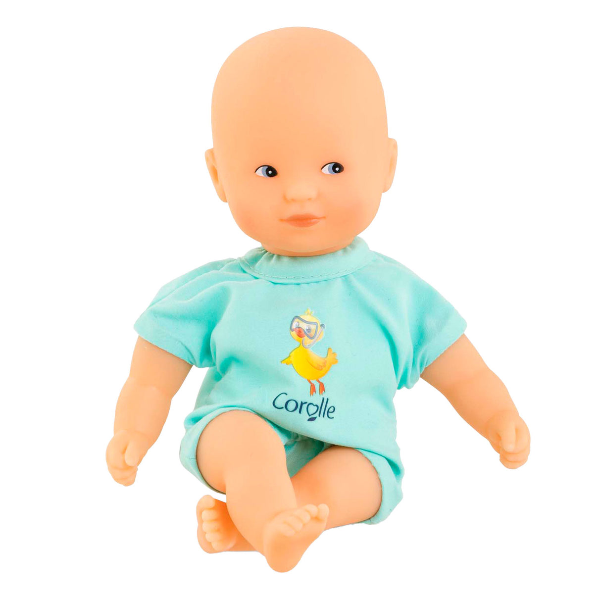 Corolle mini bad babydukke - blå, 20cm