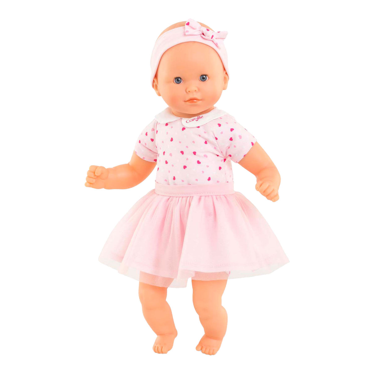 Corolle lille babydukke med hjerter, 30 cm