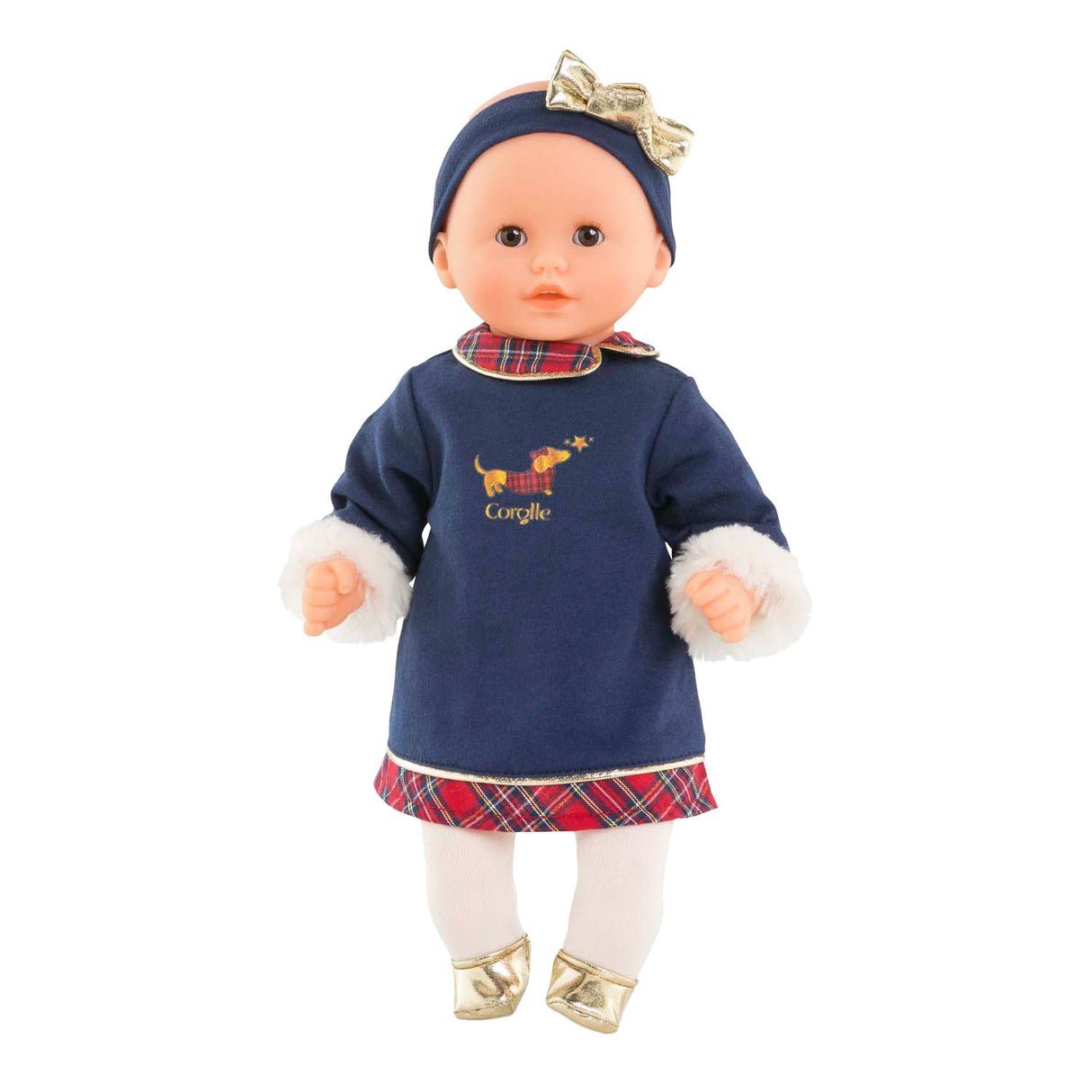 Corolle babydukke Calin Margaux Holidays blød dukke 30cm blå vaniljeduft.