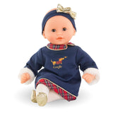 Corolle babydukke Calin Margaux Holidays blød dukke 30cm blå vaniljeduft.