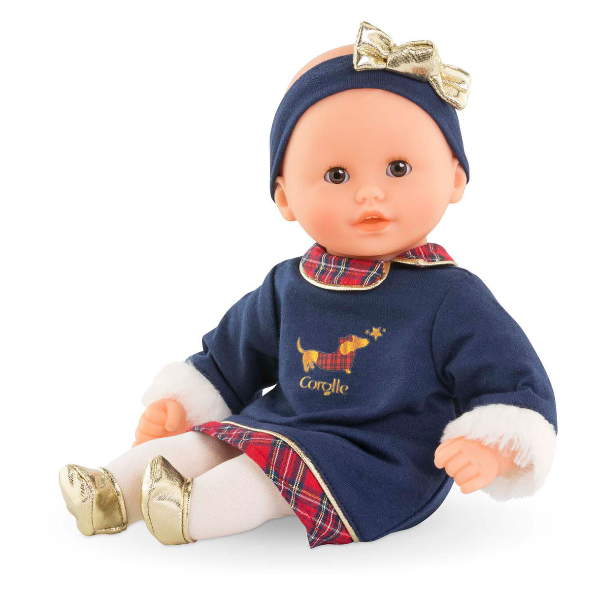 Corolle babydukke Calin Margaux Holidays blød dukke 30cm blå vaniljeduft.