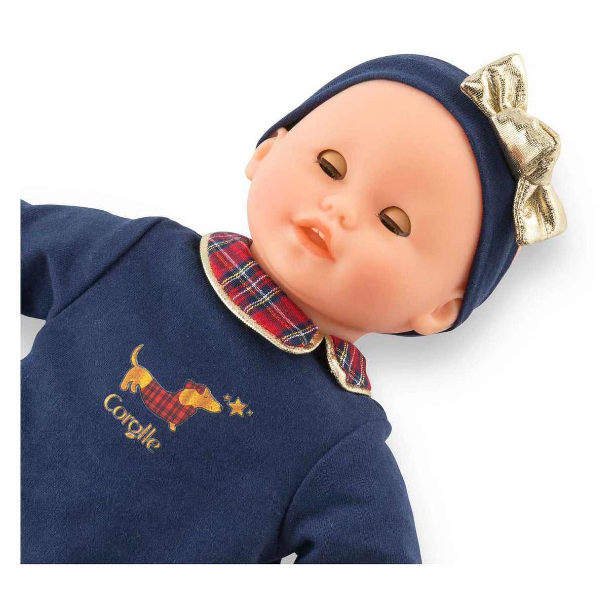 Corolle babydukke Calin Margaux Holidays blød dukke 30cm blå vaniljeduft.