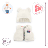 Corolle vintersæt babydukketøj hvidt 30cm - dukketøj.
