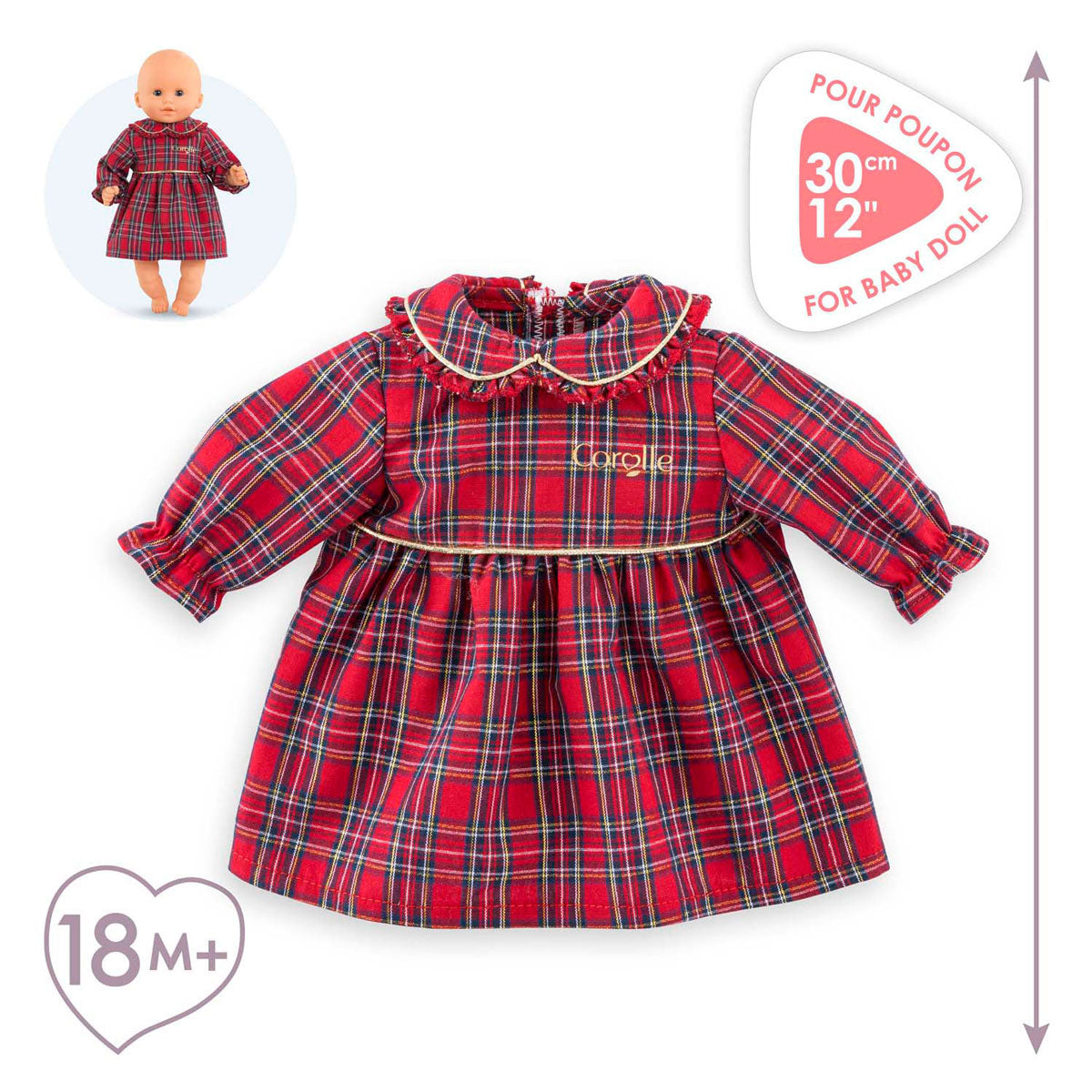 Corolle feriekjole til babydukke, 30 cm