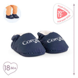 Corolle baby doll hjemmesko marineblå - dukketøj 30cm.