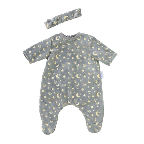 Corolle dukkepyjamas glimmer i mørket og pandebånd, 36cm