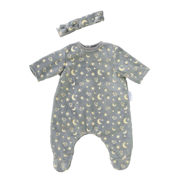 Corolle dukkepyjamas glimmer i mørket og pandebånd, 36cm