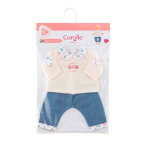 Corolle t-shirt og jeans til babydukke, 36 cm