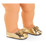 Corolle baby dukke guld ballerina sko - dukke tilbehør 36cm.