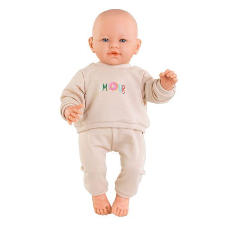 Corolle beige træningsdragt til babydukke, 42 cm