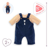 Corolle t-shirt og marineblå heldragt til babydukke, 42 cm