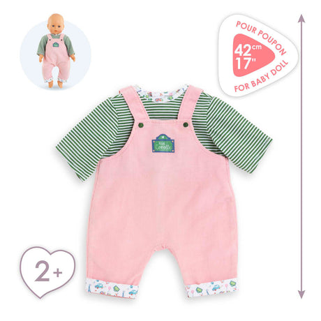 Corolle t-shirt og overalls til babydukke, 42 cm
